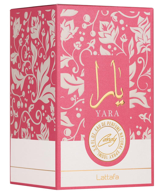 Lattafa Yara Candy Eau de Parfum Spray for Women , 3.4 oz / 100 ml