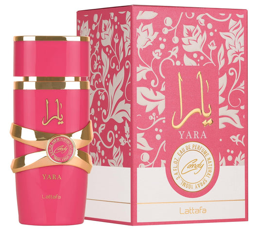 Lattafa Yara Candy Eau de Parfum Spray for Women  , 3.4 oz / 100 ml